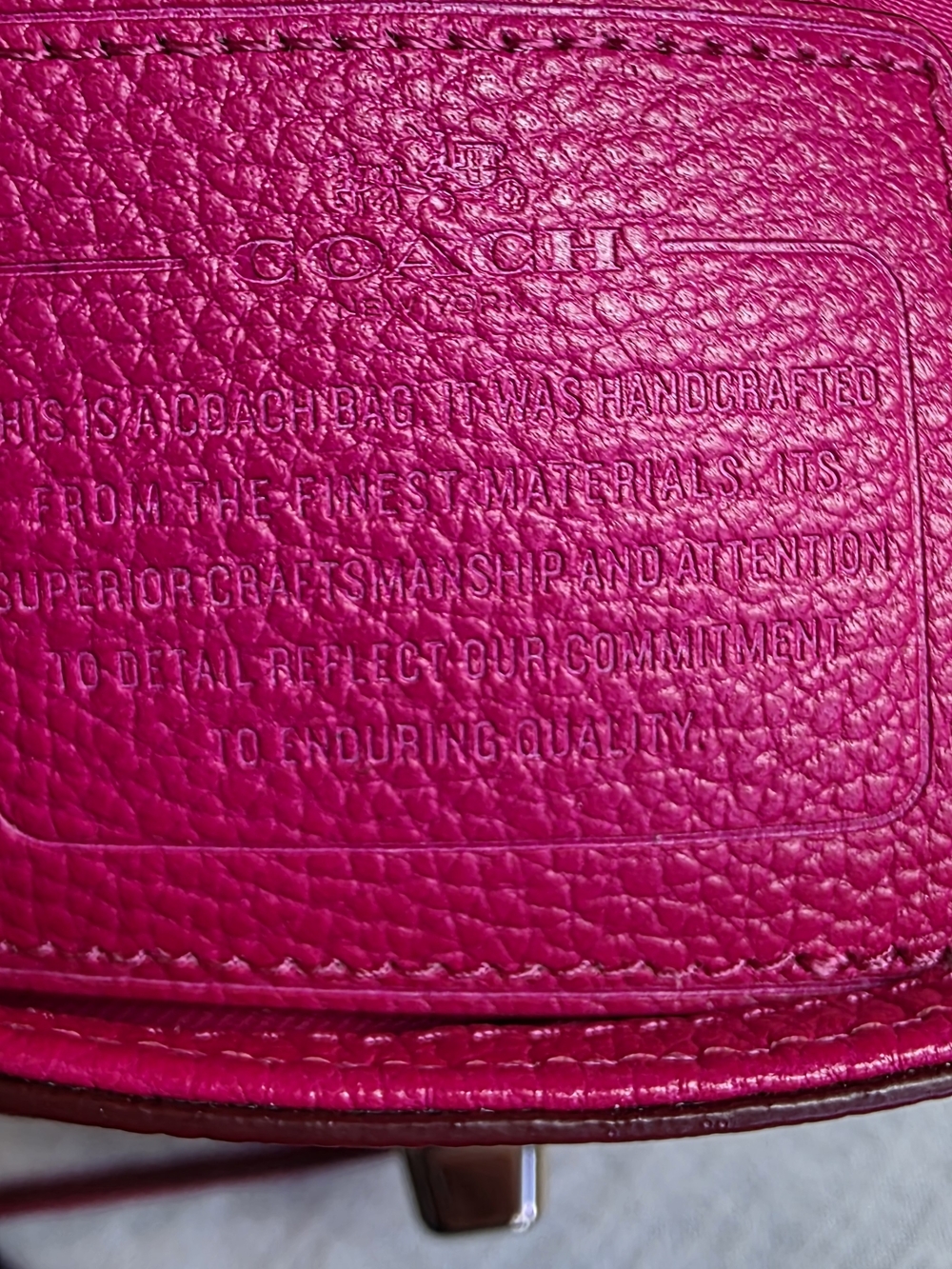 Coach Hot Pink Crossbody Turnlock Chain Shoulder Bag - Picture 6 of 11
